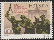 [The 25th Anniversary of the End of World War II and of the Recovery of Polish Territory East of the Oder (Odra) and Neisse (Nysa) rivers, type BHF]