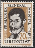 [The 104th Anniversary of the Death of Manuel Oribe, 1792-1857, тып OJ1]