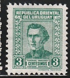[General Jose Artigas - With Imprint "IMPRENTA NACIONAL" Bottom Right, tegund IW6]