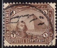 [Sphinx and Pyramid - Inscription "POSTES EGYPTIENNES" - Regular Paper, type T]