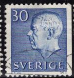 [King Gustaf VI Adolf of Sweden - Without Imprint, tip DB8]
