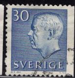 [King Gustaf VI Adolf of Sweden - New Engravement with Imprint, type EE4]