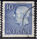 [King Gustaf VI Adolf of Sweden - White Numerals, with Imprint, ประเภท FA6]