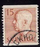 [King Gustaf VI Adolf of Sweden - White Numerals, with Imprint, ประเภท FA]
