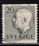 [King Gustaf VI Adolf of Sweden - White Numerals, with Imprint, ประเภท FA3]
