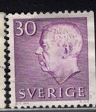 [King Gustaf VI Adolf of Sweden & Tree Crowns - New Colors and Values, type FA57]