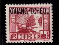[Indochinese Postage Stamps Overprinted "KOUANG-TCHÈOU", type J1]