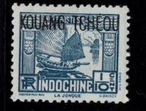 [Indochinese Postage Stamps Overprinted "KOUANG-TCHÈOU", type J]
