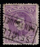 [King Alfonso XIII - Control Number on Backside - New Colors, Typ AT12]