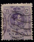 [King Alfonso XIII - Blue Control Numbers on Backside, tegund BG3]