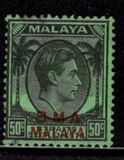 [Straits Settlements Postage Stamps Overprinted "B M A MALAYA" in Black or Red Colour, type A10]
