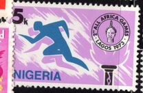 [The 2nd All-African Games, Lagos, type HH]