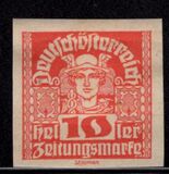 [Newspaper Stamps - Thin White Paper, प्रकार XBN6]