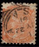 [Queen Victoria - New Watermark, Perforated or Rouletted, type F]