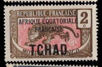 [Middle Congo Postage Stamps Overprinted "OUBANGUI-CHARI-TCHAD", type A1]
