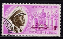 [The 1st Anniversary of Independence. Issues of 1962 but with Colors changed and Overprinted "Premier Anniversaire", סוג AA3]