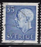 [King Gustaf VI Adolf of Sweden & Tree Crowns - New Colors and Values, type FA60]