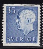 [King Gustaf VI Adolf of Sweden & Tree Crowns - New Colors and Values, type FA60]