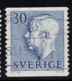 [King Gustaf VI Adolf of Sweden - New Engravement with Imprint, type EE4]