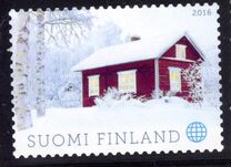 [Winter Greetings Stamp - Red Cottage, Tip CFS]