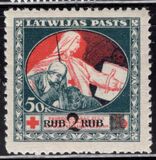 [No. 40-43A Overprinted New Values - Brown and Green Design on Back, Type A with Blue Design on back, प्रकार P5]