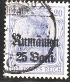 [German Empire Postage Stamps Surcharged & Overprinted "Rumanien", type C3]