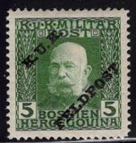[Bosnia and Herzegovina Postage Stamps Overprinted "K. U. K. FELDPOST", type A3]