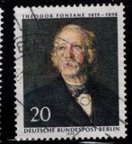 [150° anniversario della nascita di Theodor Fontane - Carta: fluorescente, Scrivi JA]