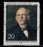 [150° anniversario della nascita di Theodor Fontane - Carta: fluorescente, Scrivi JA]