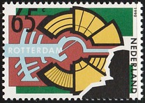 [The 50th Anniversary of the German Bombardment of Rotterdam, type AJL]