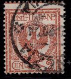[Definitives - Eagle with Coat of Arms - Victor Emmanuel III, 1869-1947, tyyppi AI]