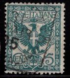 [Definitives - Eagle with Coat of Arms - Victor Emmanuel III, 1869-1947, tyyppi AJ]