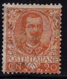 [Definitives - Eagle with Coat of Arms - Victor Emmanuel III, 1869-1947, tyyppi AK1]