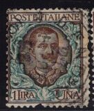 [Águila de la Casa de Savoya y rey Victor Emmanuel III, 1.869 - 1.947 #     Primera emisión definitiva del reinado de Víctor Manuel III, tipo AL]