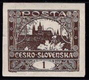 [Definitives - "ČESKO-SLOVENSKÁ" Above Value, tegund G]