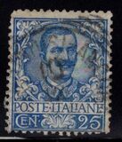 [Águila de la Casa de Savoya y rey Victor Emmanuel III, 1.869 - 1.947 #     Primera emisión definitiva del reinado de Víctor Manuel III, tipo AK2]