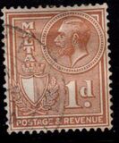 [King George V and Coat of Arms, type X2]