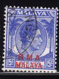 [Straits Settlements Postage Stamps Overprinted "B M A MALAYA" in Black or Red Colour, type A8]