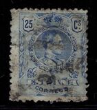 [King Alfonso XIII - Blue Control Numbers on Backside, type BG5]