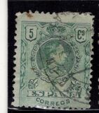 [King Alfonso XIII - Blue Control Numbers on Backside, type BG1]