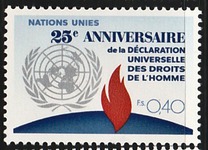 [The 25th Anniversary of the UN Human Rigths, type AF]