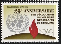 [The 25th Anniversary of the UN Human Rigths, type AF1]