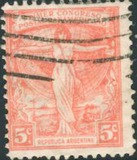 [The First Pan American Postal Congress, Inscription BUENOS AIRES + AGOSTO DE 1921, տեսակ CS]