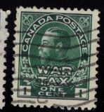 [King George V in Admiral Uniform Overprinted "War Tax", type AL]