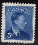 [King George VI As Previous Without Inscription "POSTES POSTAGE", jenis ES]