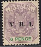 [South Africa Republic Postage Stamps Overprinted "V.R.I", típus G6]