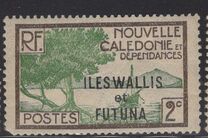 [Sellos de Nueva Caledonia de 1.928 con la sobrecarga: "ILES WALLIS - et - FUTUNA", tipo F1]