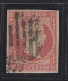 [Queen Isabella II - Greyish White Paper, տեսակ N5]