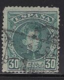[King Alfonso XIII - Blue Control Numbers on Backside, type AT6]