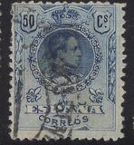 [King Alfonso XIII - Blue Control Numbers on Backside, Tipi BG8]